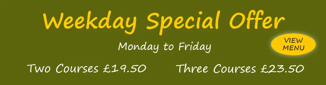 Weekday Special Offer Menu - Chef Babak, Stafford